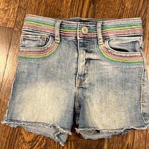 Gap rainbow denim shorts